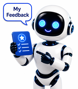 AI Roleplay Coach robot presenting feedback