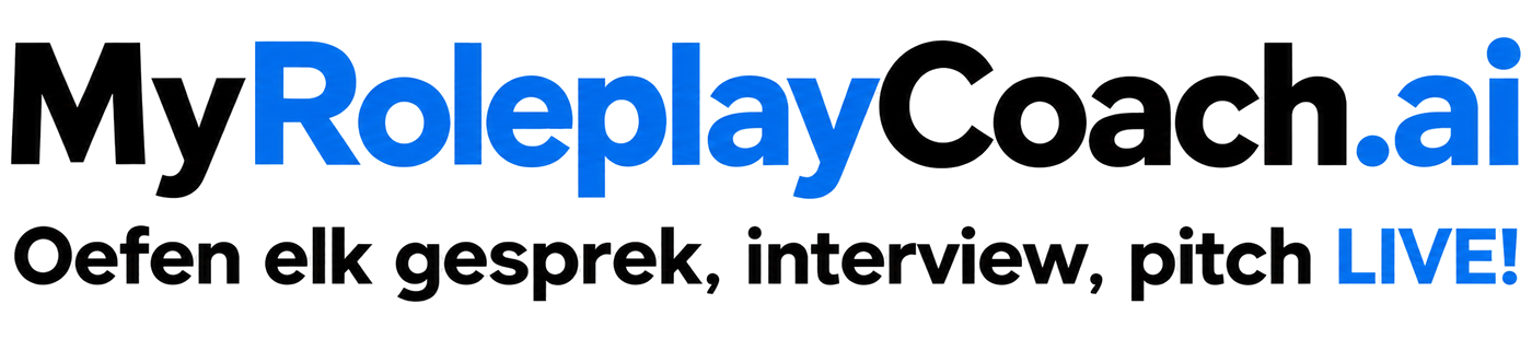 MyRoleplayCoach.ai — Oefen elk gesprek, interview, pitch LIVE!
